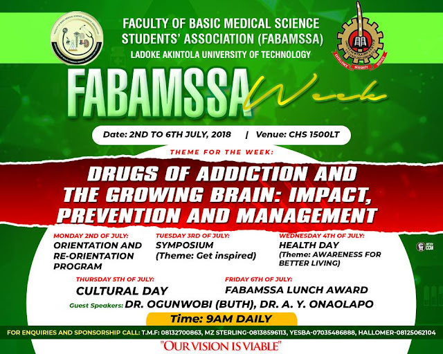 LAUTECH: Faculty of Basic Medical Science Students Association to kick start faculty week