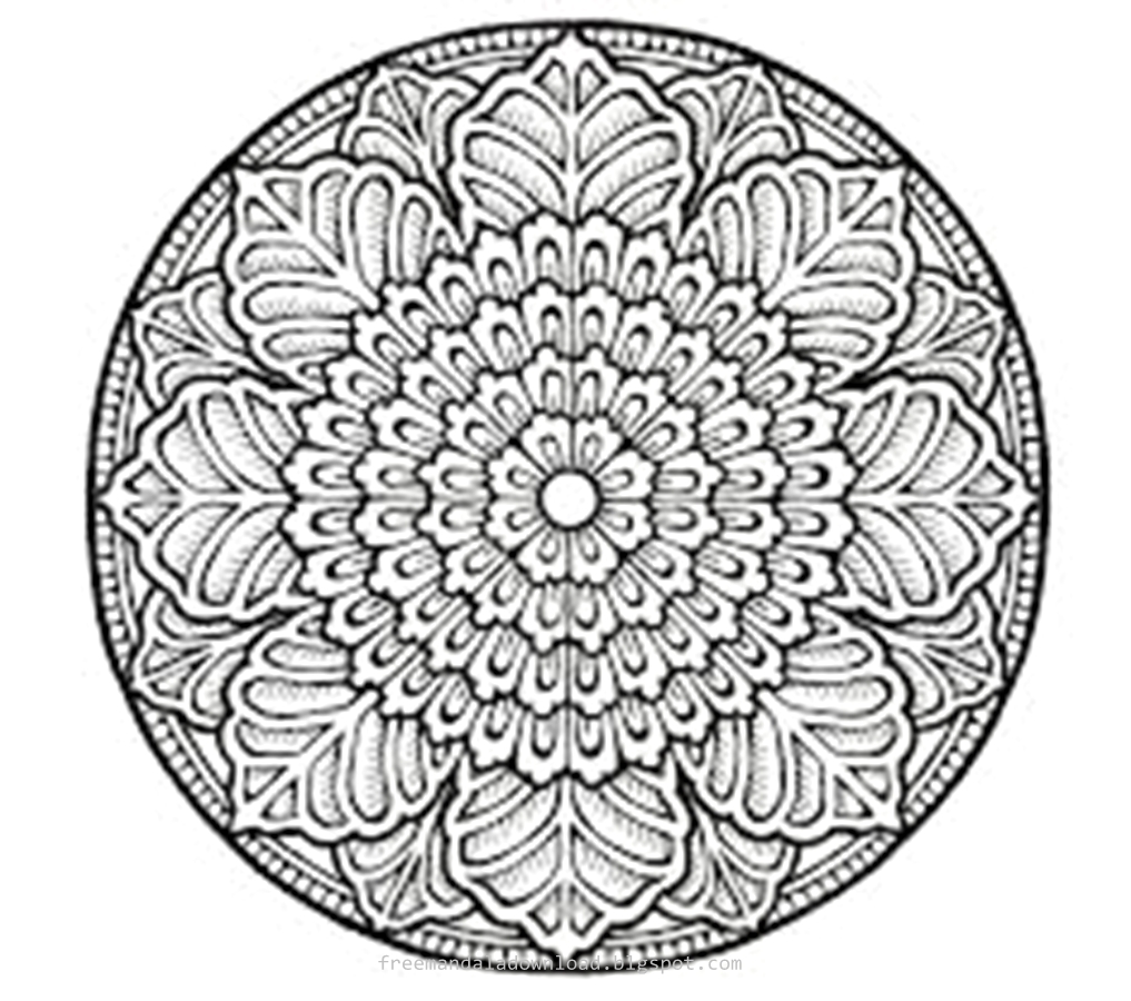 Schwierige Mandalas (für Erwachsene)