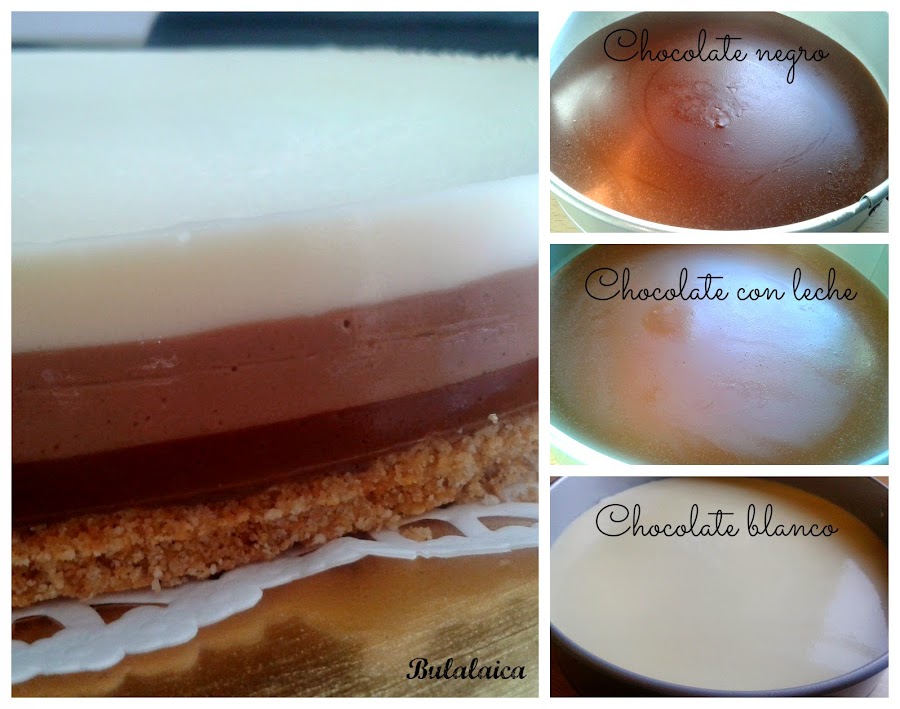 Tarta 3 chocolates