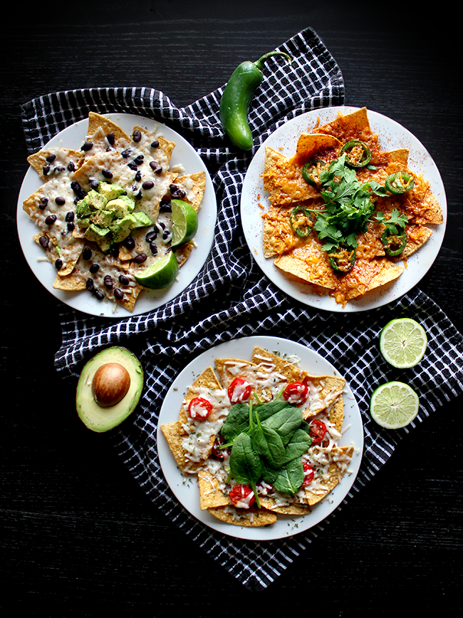 Vegan, Plant-Based Nachos, 3 Ways