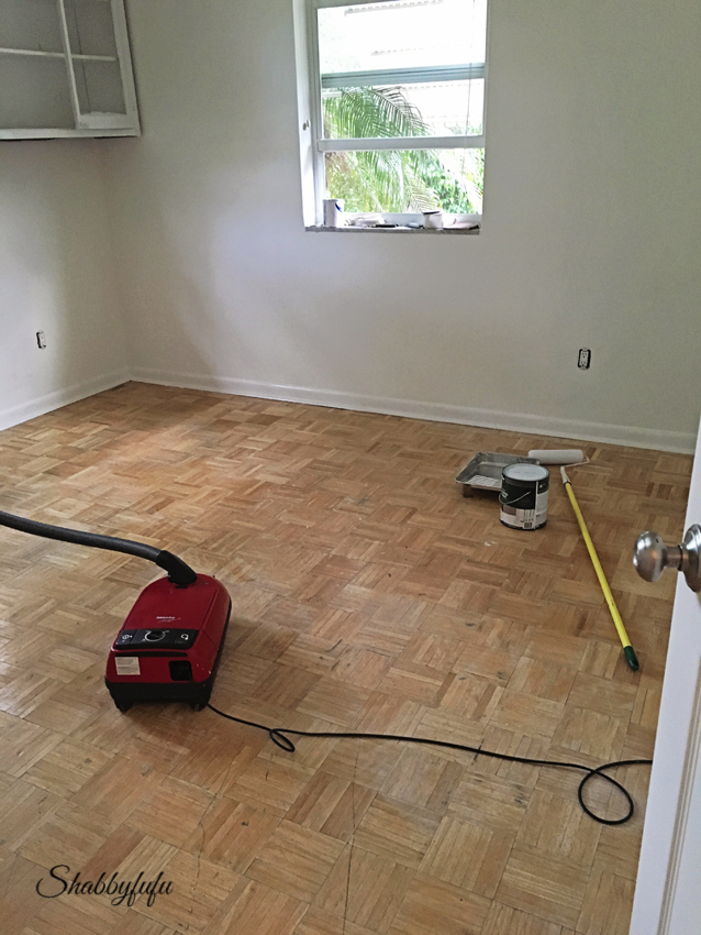 DIY * How To Paint Wood Floors Like A Pro cleaning a wood floor