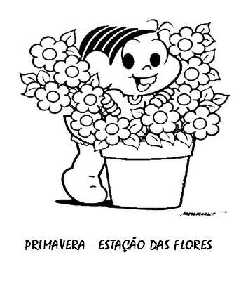 30 atividades primavera turma da mÔnica e desenhos colorir imprimir