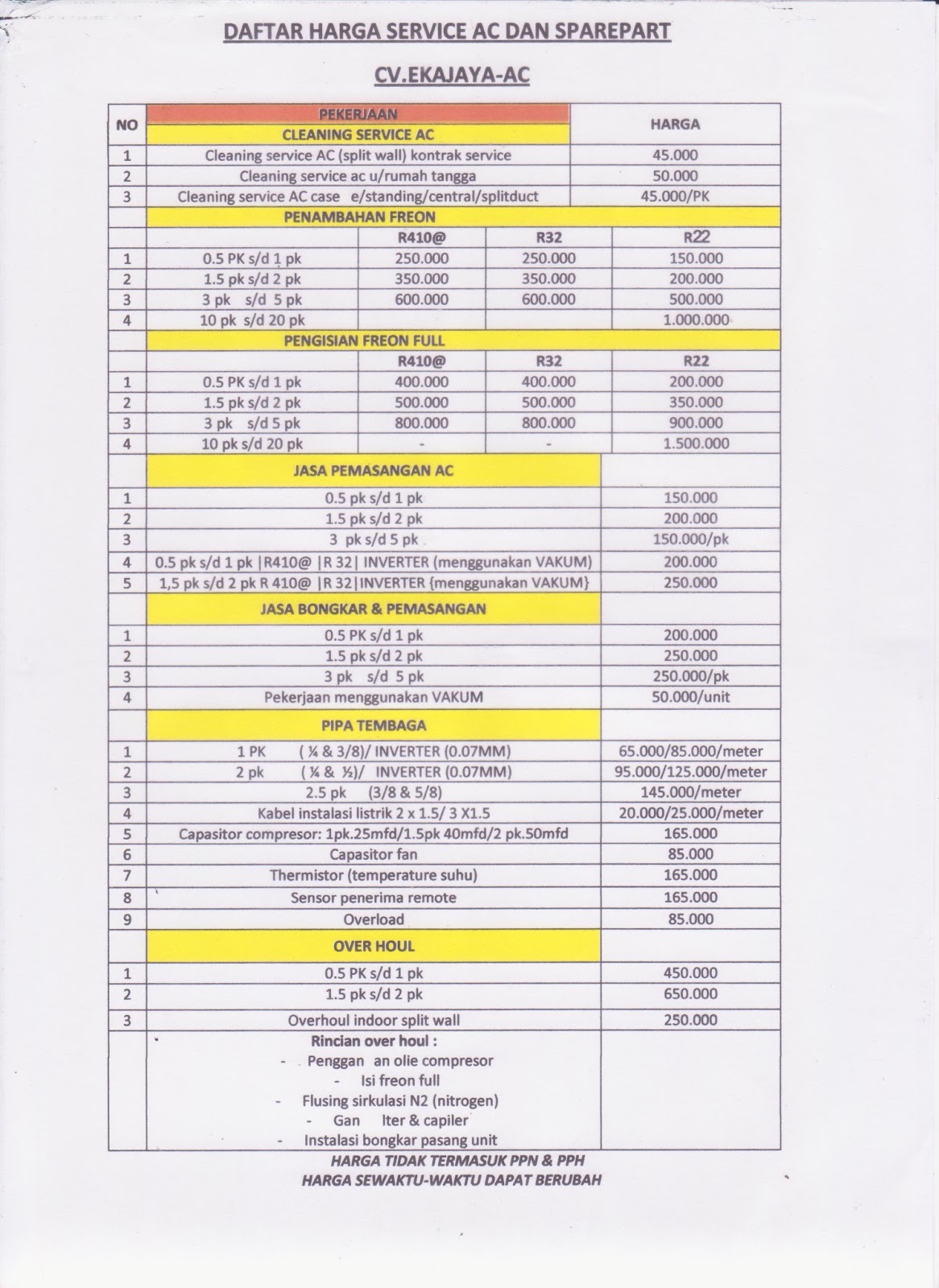 nb jasa pemasangan standart ketinggian 3 5 m selebihnya nb jasa pemasangan standart ketinggian 3 5 m selebihnya