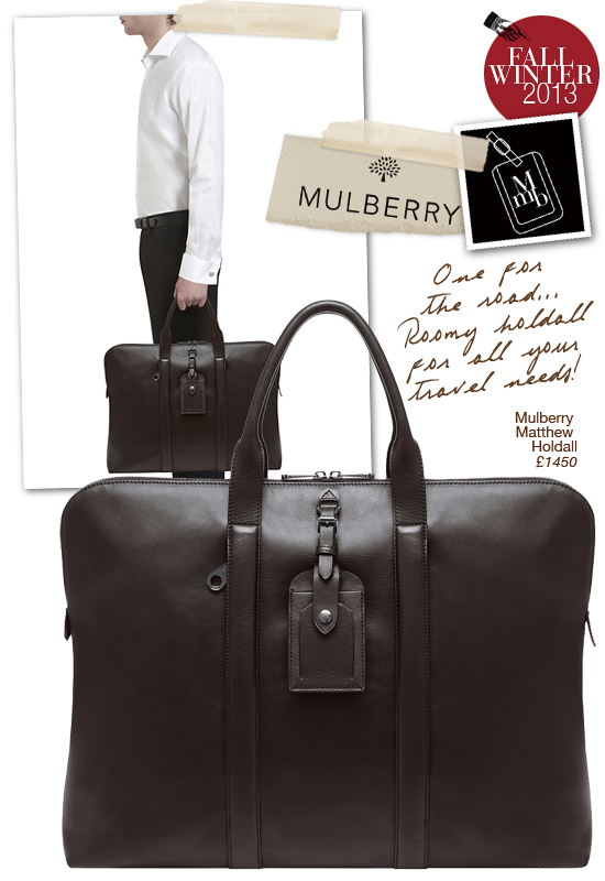 myMANybags: Mulberry Matthew Mens Bags For Fall Winter 2013