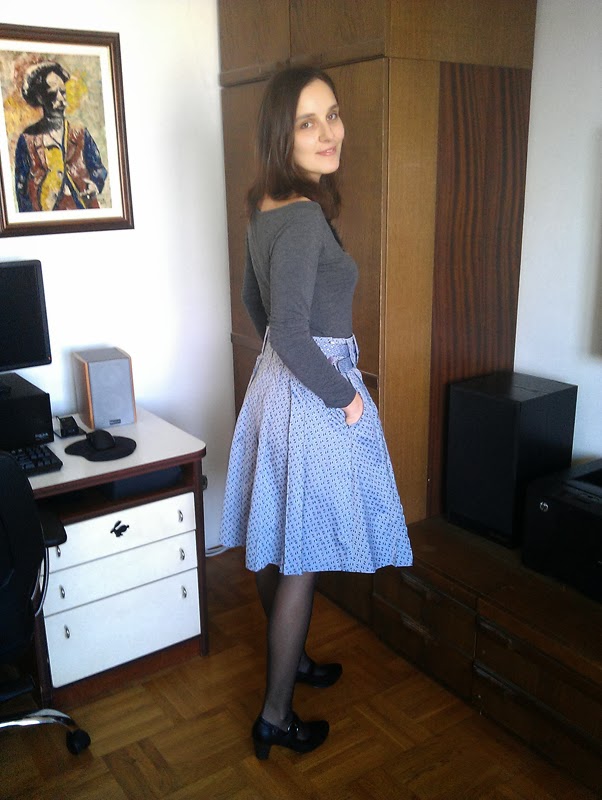Štepalica: Zlata skirt - testing the pattern, part 4