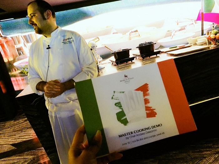 Experience the Master Cooking Demo with Chef Andrea Delzanno at Marco Polo Ortigas Manila