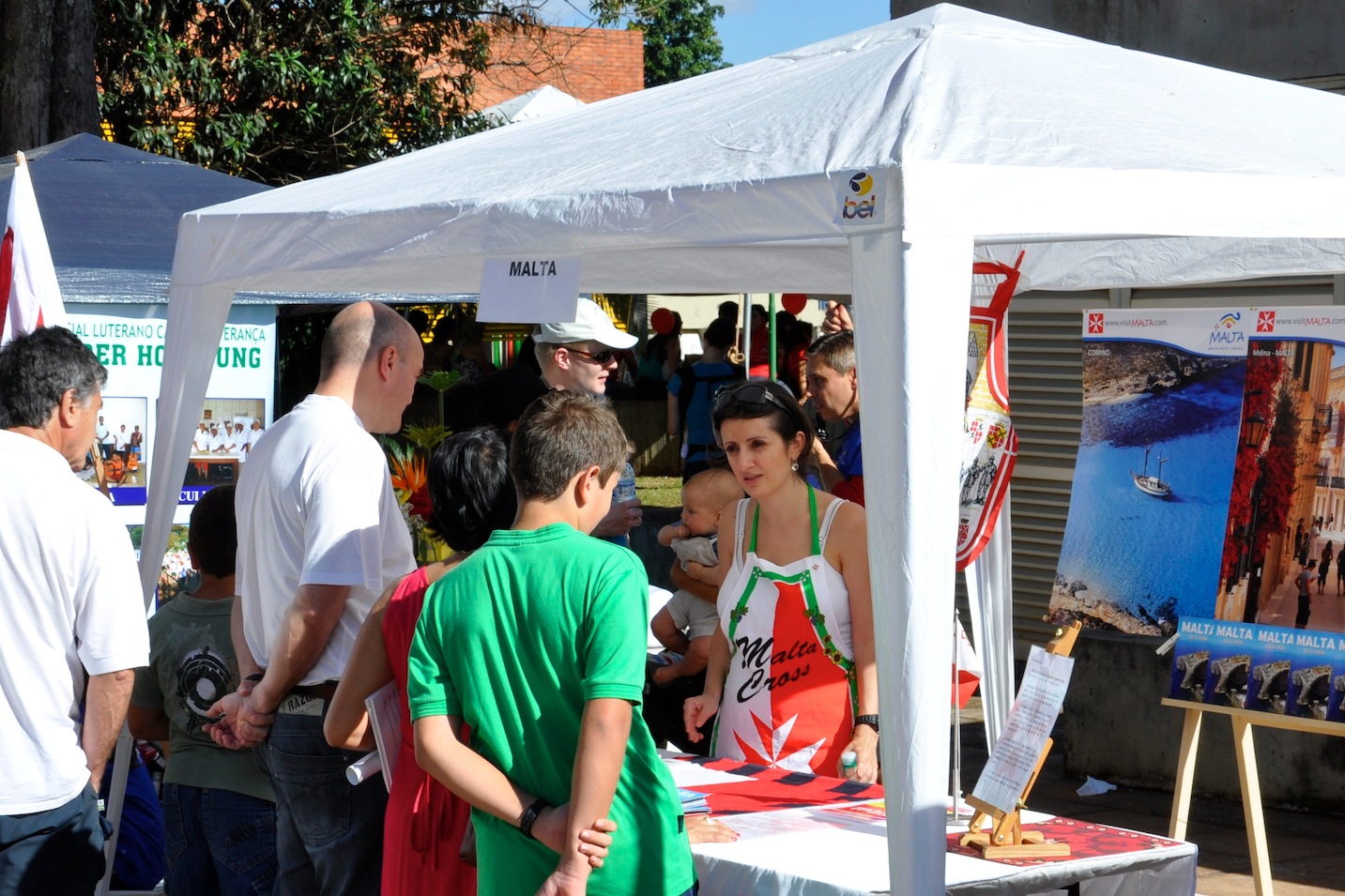 Conexão Malta Brasil Maltese stand at the European Bazaar in Brasilia
