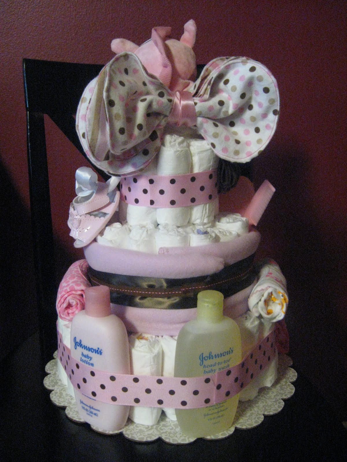 Kraftymillie Tutorial For Making A Diaper Cake