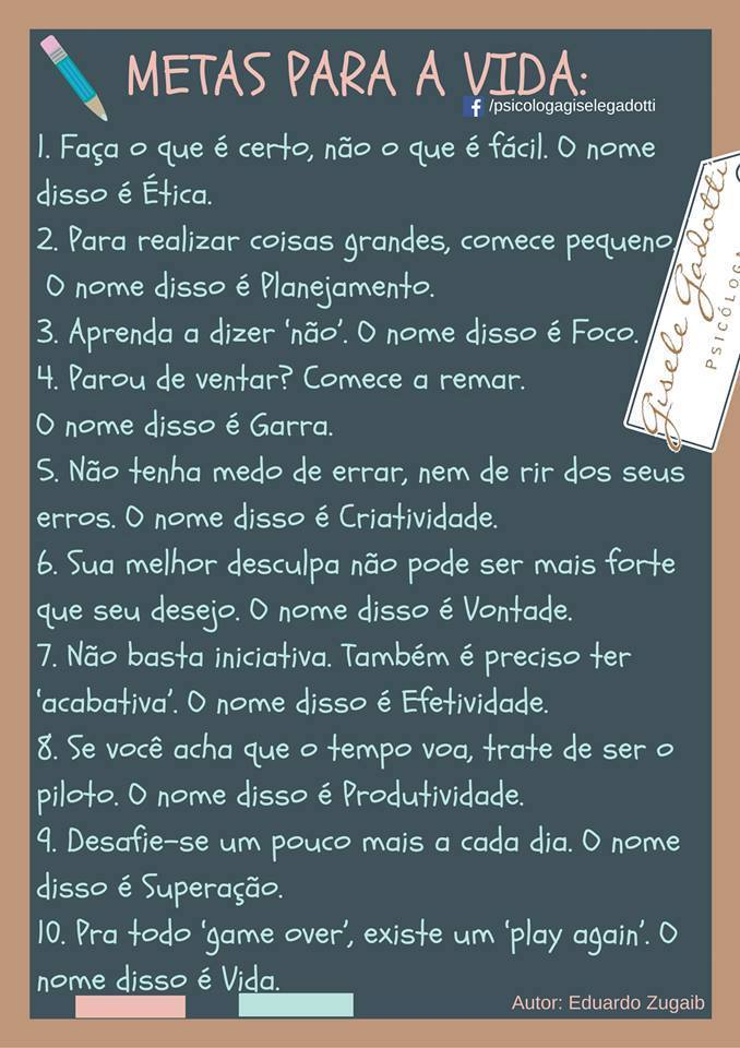 Para todo Game Over​ existe um Play Again​. O nome disso é Vida!