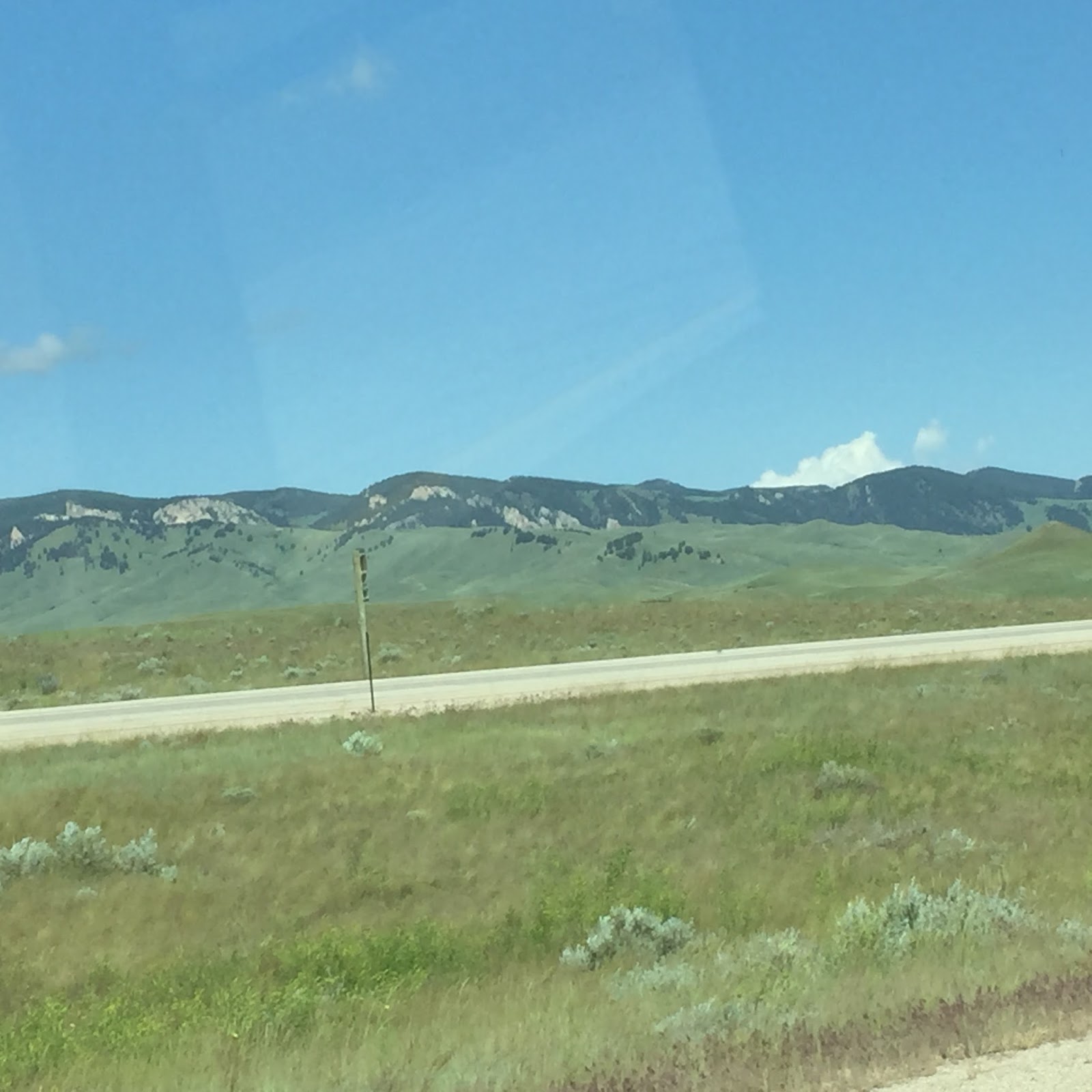 BLUE SKY AHEAD Road Trip Buffalo WY to Billings MT, via I90