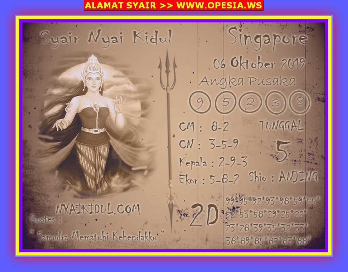 1 New Message Kode Syair Singapore 6 Oktober 2019 Forum Syair Togel Hongkong Singapura Sydney
