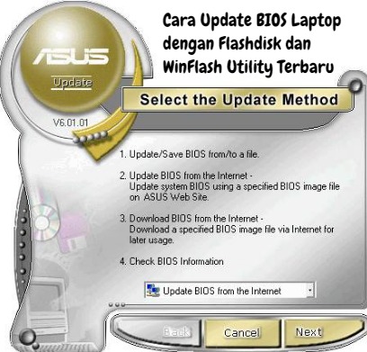 Cara Update BIOS Laptop dengan Flashdisk dan WinFlash Utility - Belajar