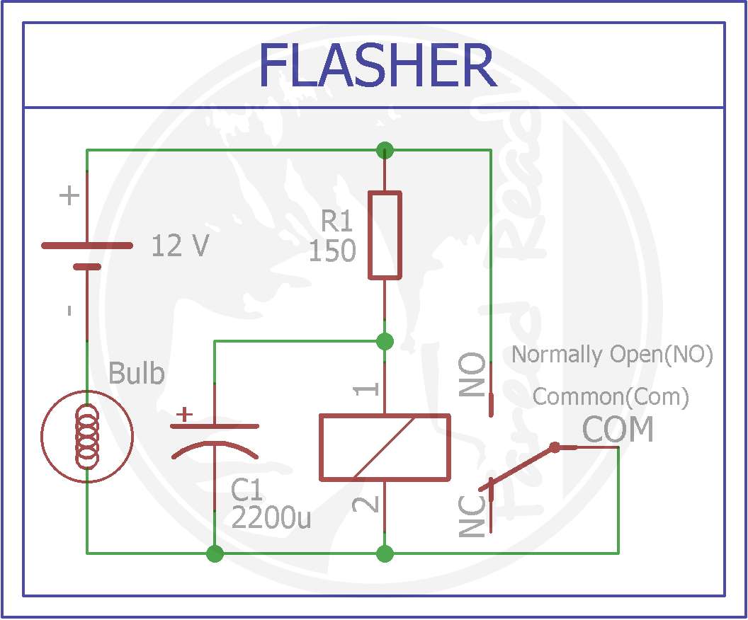 Membuat Sendiri Flasher untuk Lampu Sein Motor atau Mobil Fareed Read's Electronics Blog