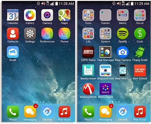 Get Apple IOS 8 Feel On Android Mobile Phone