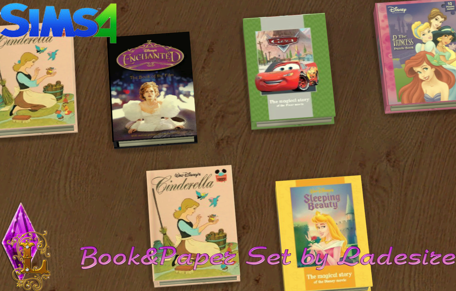 My Sims 4 Blog Books and Papers Set by Ladesire