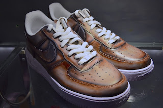 Patine marron dégradé sur Airforce low by Paulus Bolten
