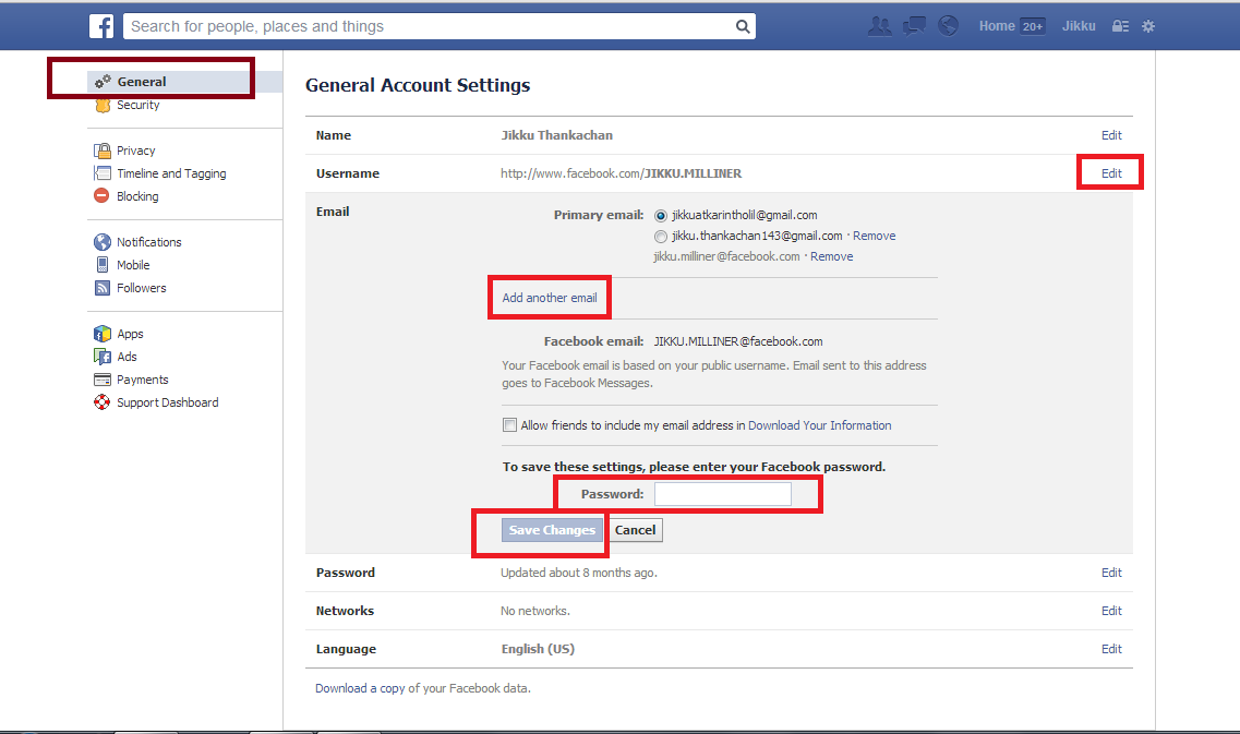 How to Change The Primary Mail Id For Your Facebook AccountTechZilla