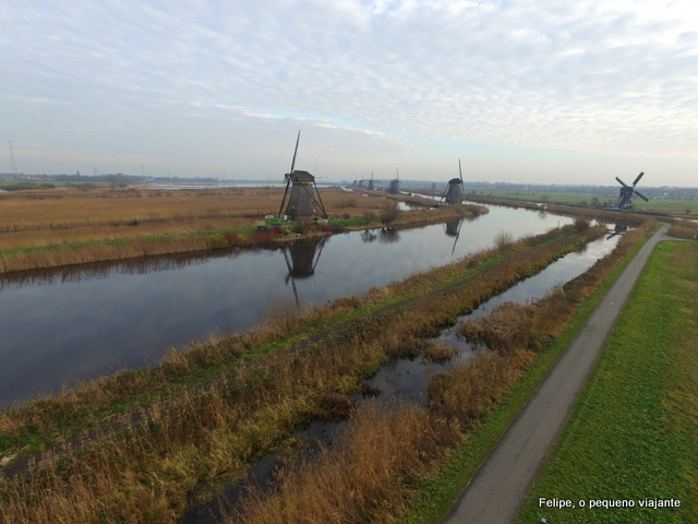 fotos aéreas de Kinderdijk Holanda