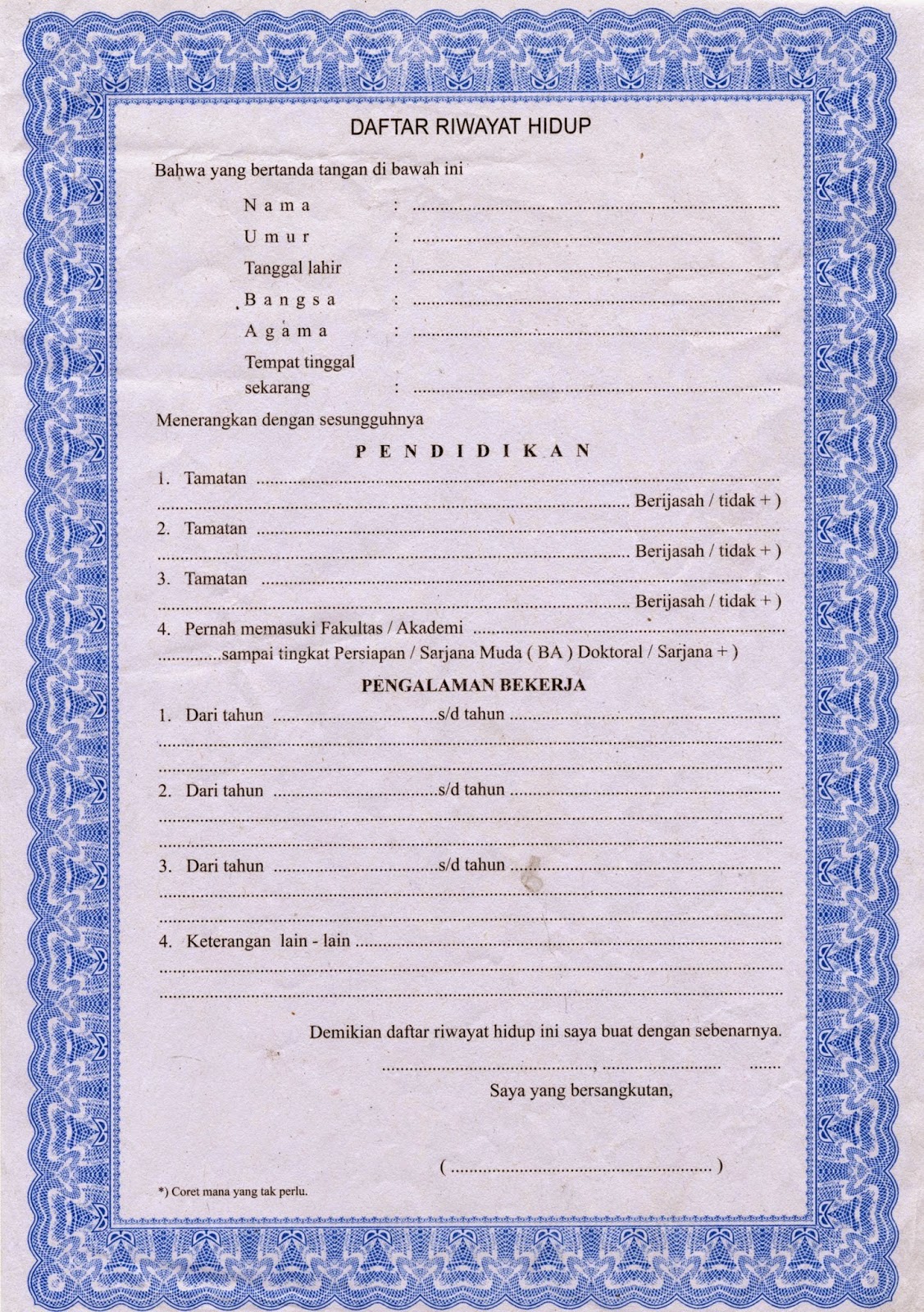 kisahkasih_ Wajahmu Ada Dalam Curriculum Vitae