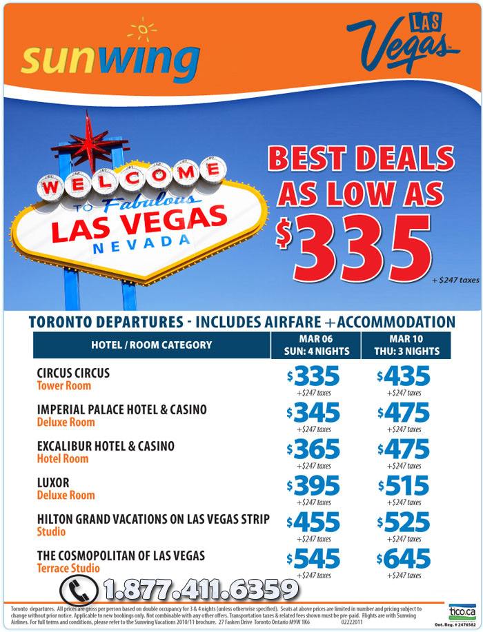 travel agent discounts las vegas