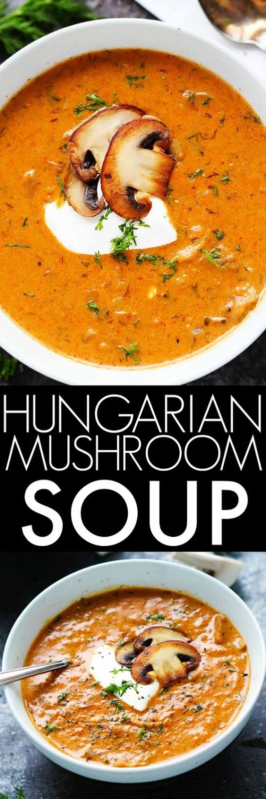 Hungarian Mushroom Soup with Fresh Dill - CUCINA DE YUNG