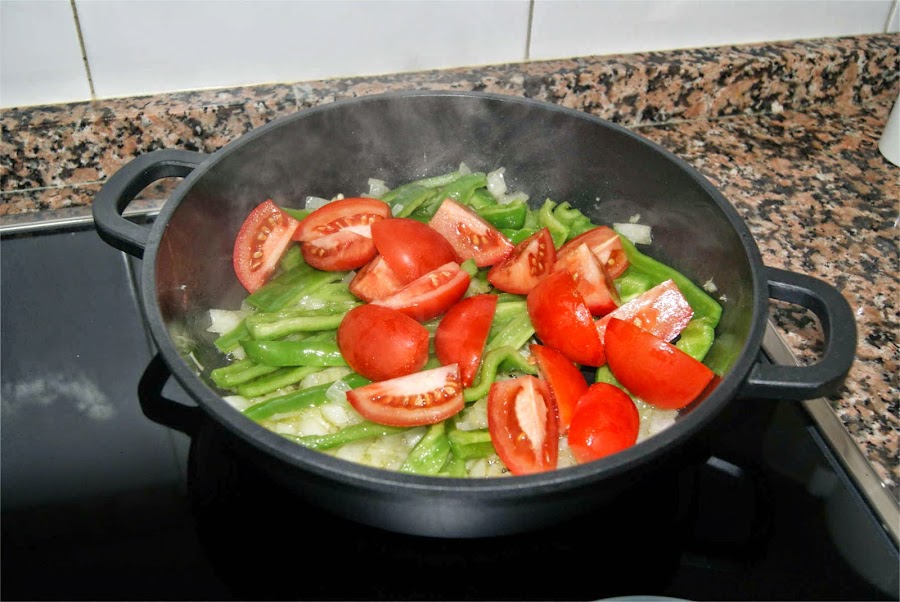 Pescado con asadillo paso 3