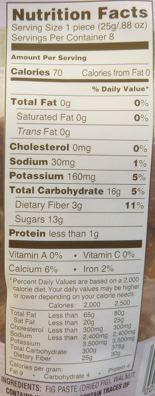 What's Good at Trader Joe's? Trader Joe's Fig Walnut Nothing But Fruit