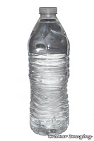 Cramer Imaging's photograph of a plastic water bottle on a white background