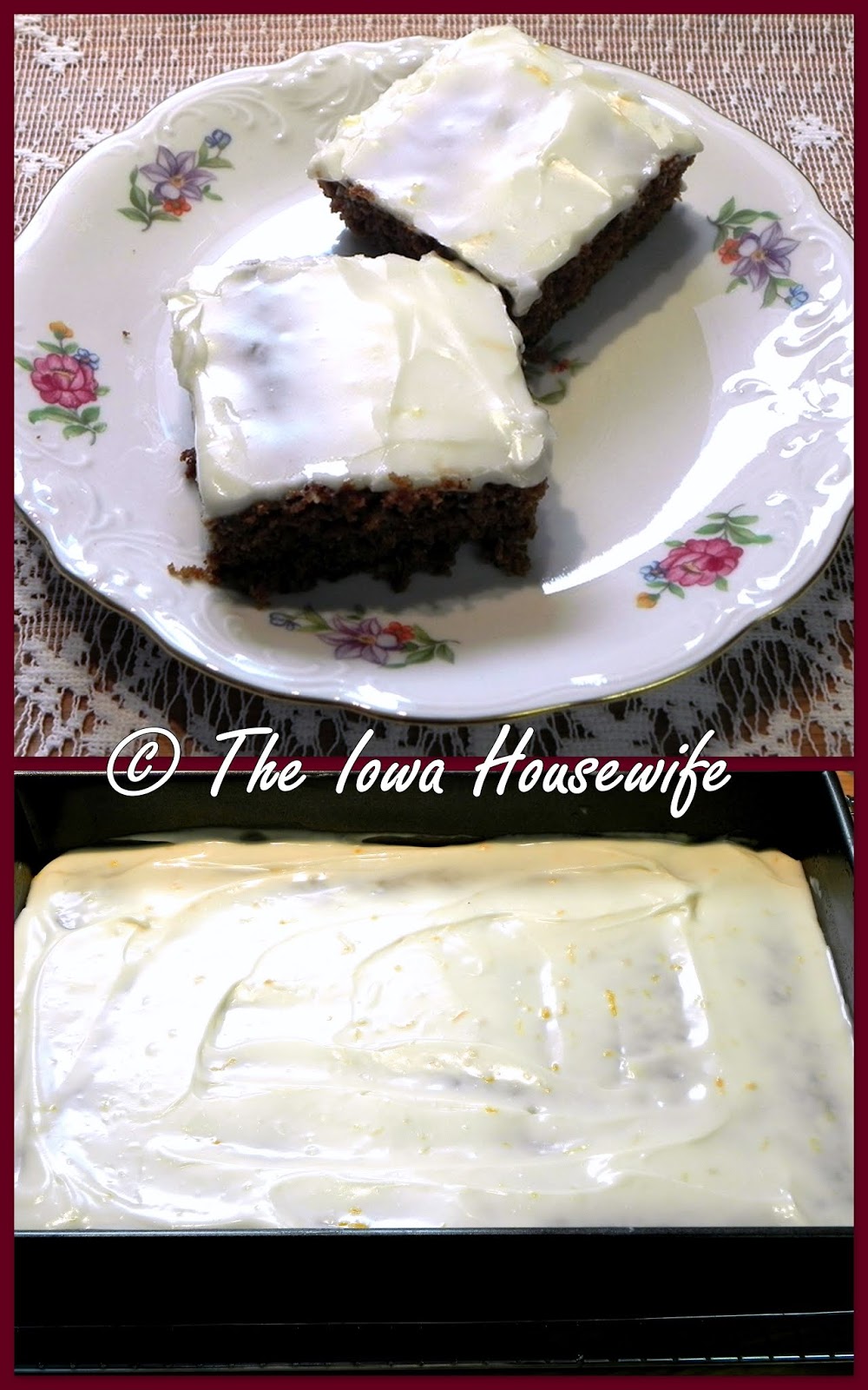 The Iowa Housewife Molasses Cake Bars
