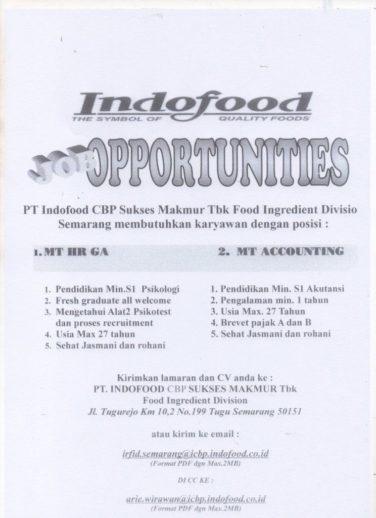 Featured image of post Gaji Indofood Cbp Sukses Makmur The company is engaged in the production of packaged food products including instant noodles dairy food seasonings biscuits snacks nutrition and special foods