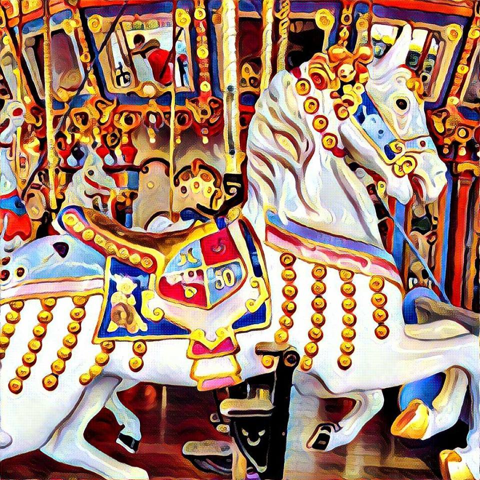 Sasaki Time Disneyland King Arthur's Carousel Lead Horse Jingles