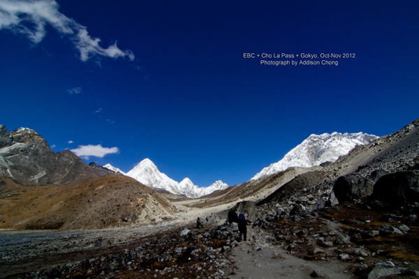 Pumori, Lingtren, Khumbutse, and Nuptse