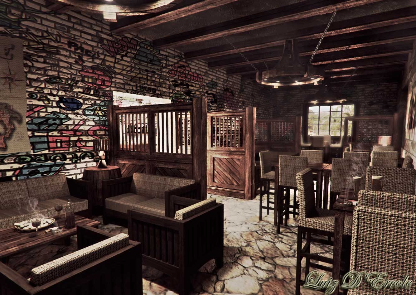 SKETCHUP TEXTURE CONTEST "ITALY PUB" THE WINNERS