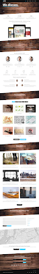 Timber Free one page bootstrap template