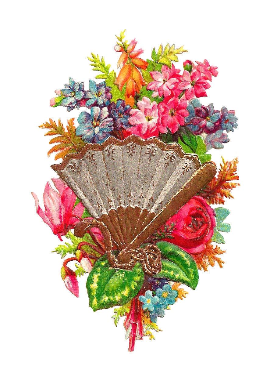 free victorian flower clip art - photo #3