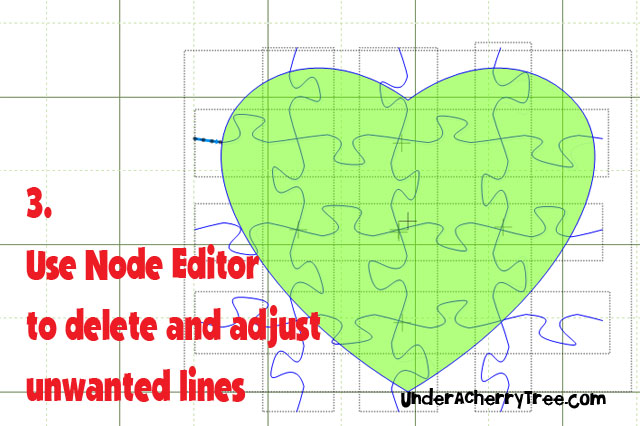 Under A Cherry Tree: How to make a Jigsaw Heart (using MTC jigsaw