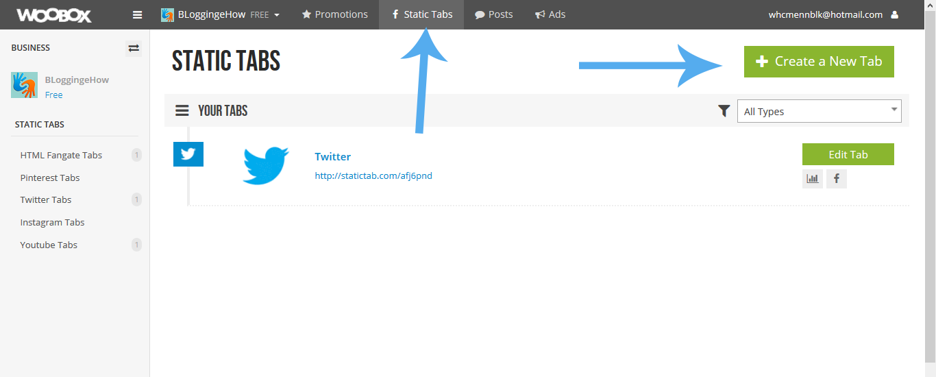 How To Add a Twitter Feed Tab To Facebook Page - MyBloggerTrickks
