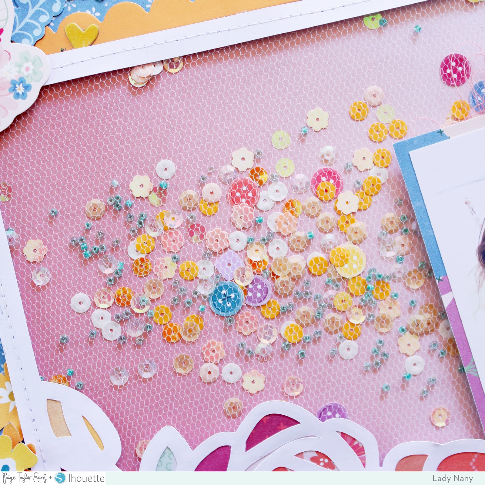 Flower Picture Frame Layout by Lady Nany Paige Taylor Evans