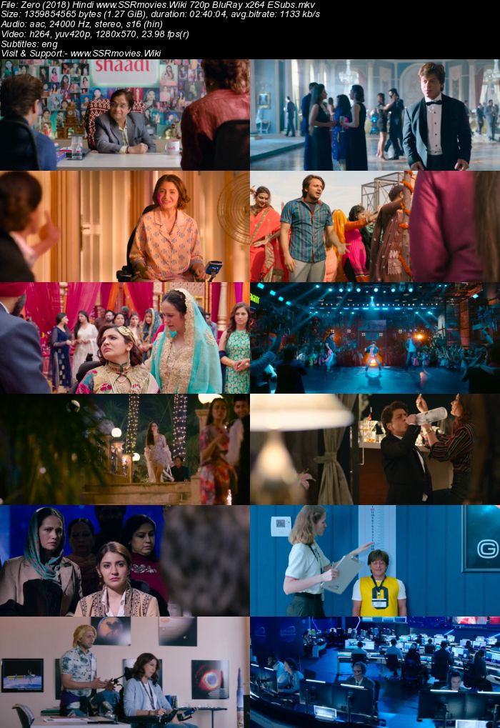 Zero (2018) Hindi 720p BluRay x264 1.3GB ESubs Movie Download
