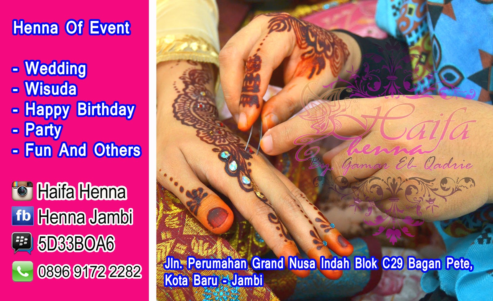 Jasa Pasang Henna Jambi Jasa Pasang Henna Jambi