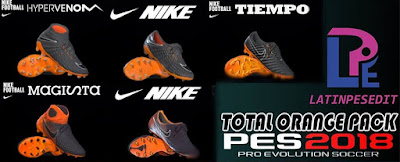PES 2018 Nike Black/Total Orange Pack by LPE09