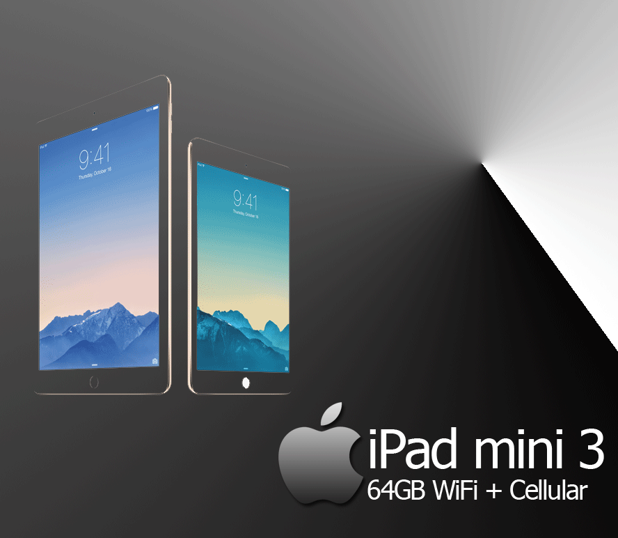 iPad mini 3 64GB WiFi + Cellular iOS 8