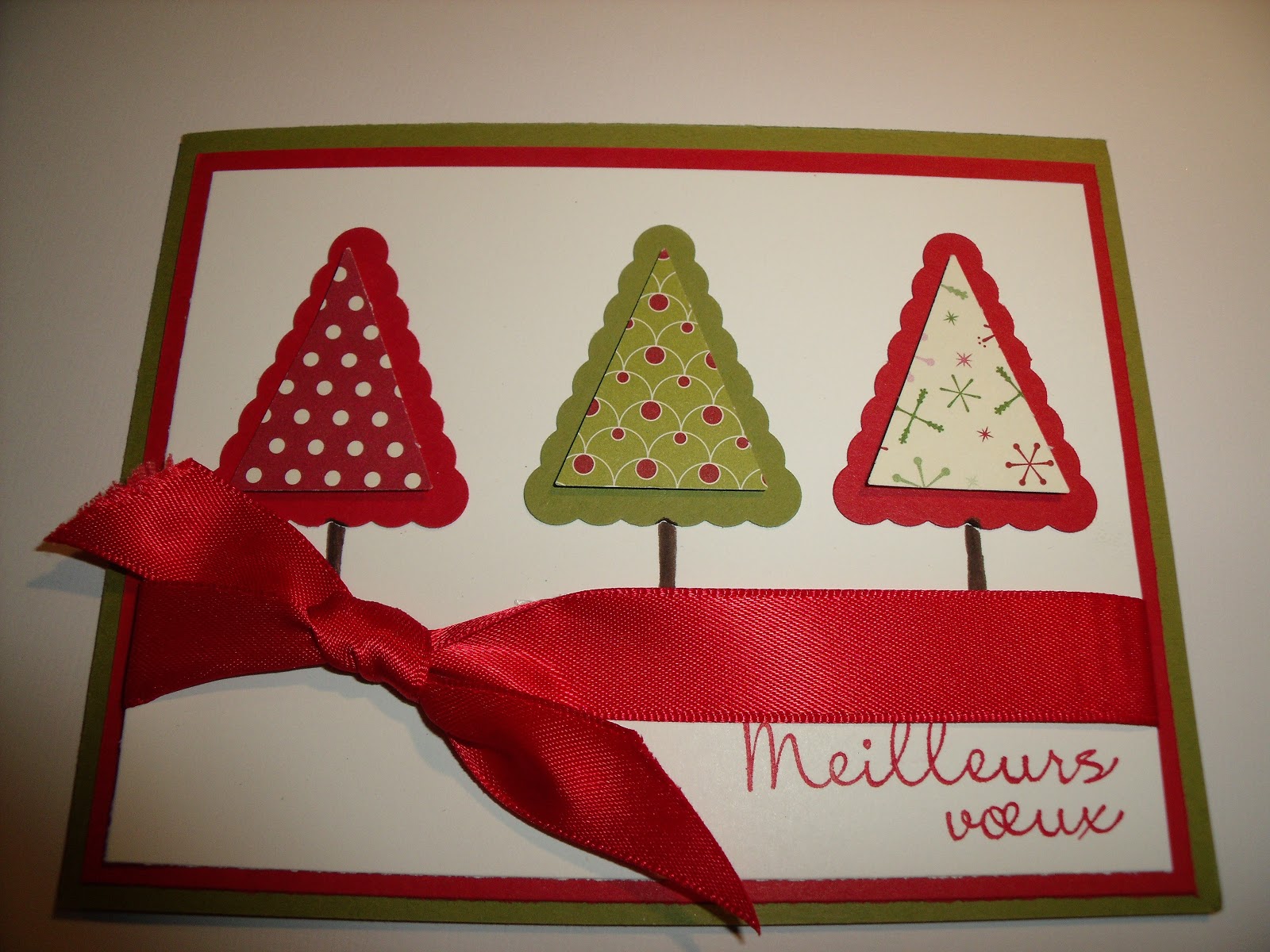 Moment Creatif: Carte de Noël no 2 avec Sapins
