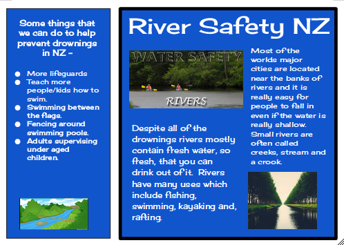 Candice: River Safety NZ Brochure