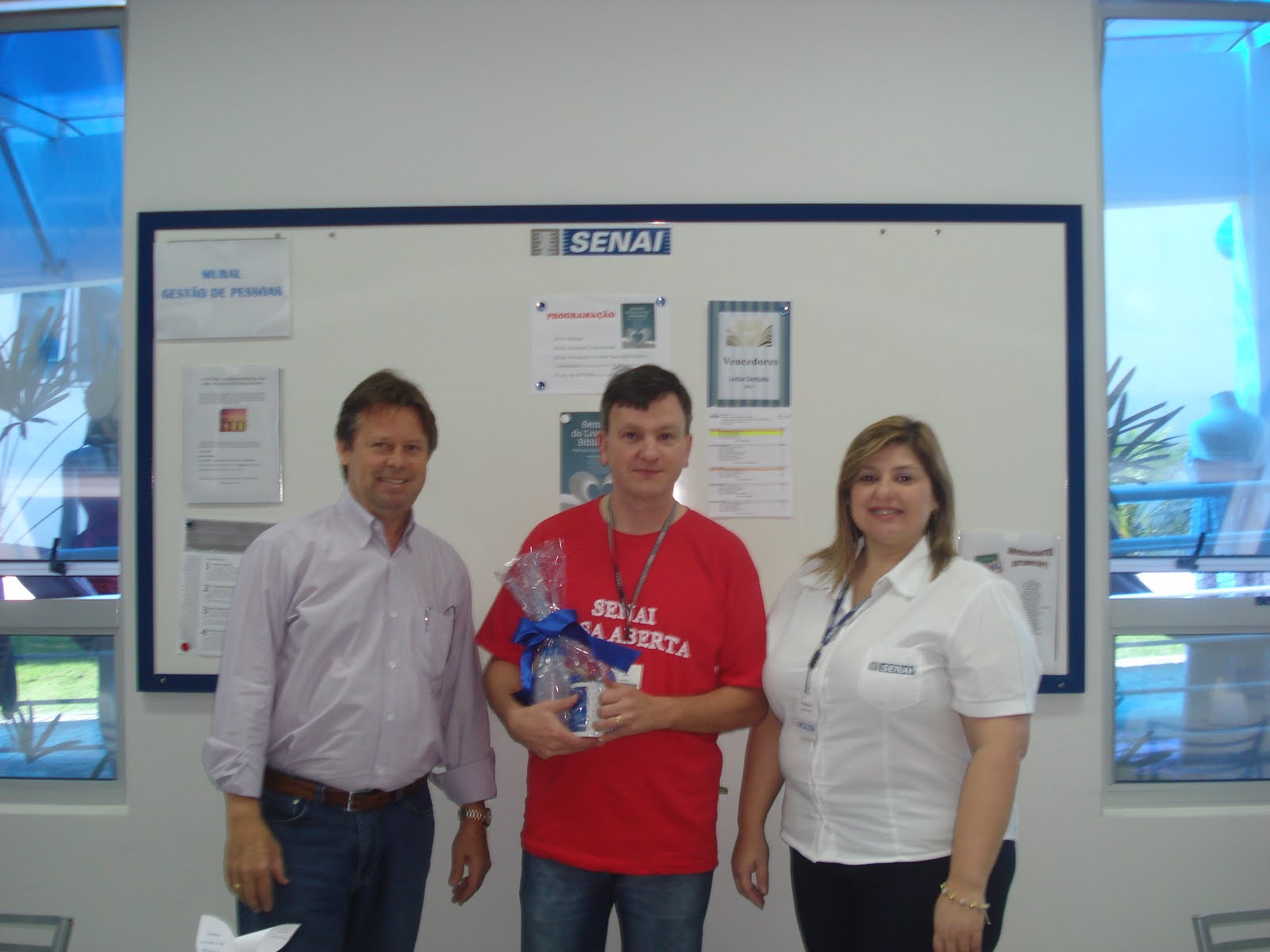 Biblioteca SENAI Jaraguá do Sul Leitor Sortudo Colaborador SENAI