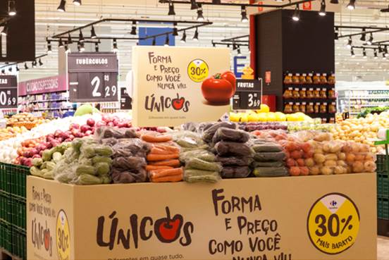 Carrefour amplia programa que comercializa com desconto alimentos fora do padrão estético Carrefour amplia programa que comercializa com desconto alimentos fora do padrão estético