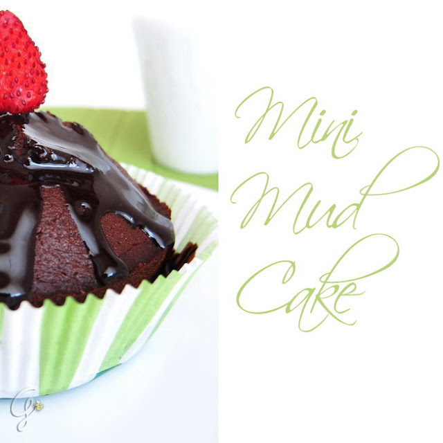 mini Mud Cake con glassa lucida al cioccolato