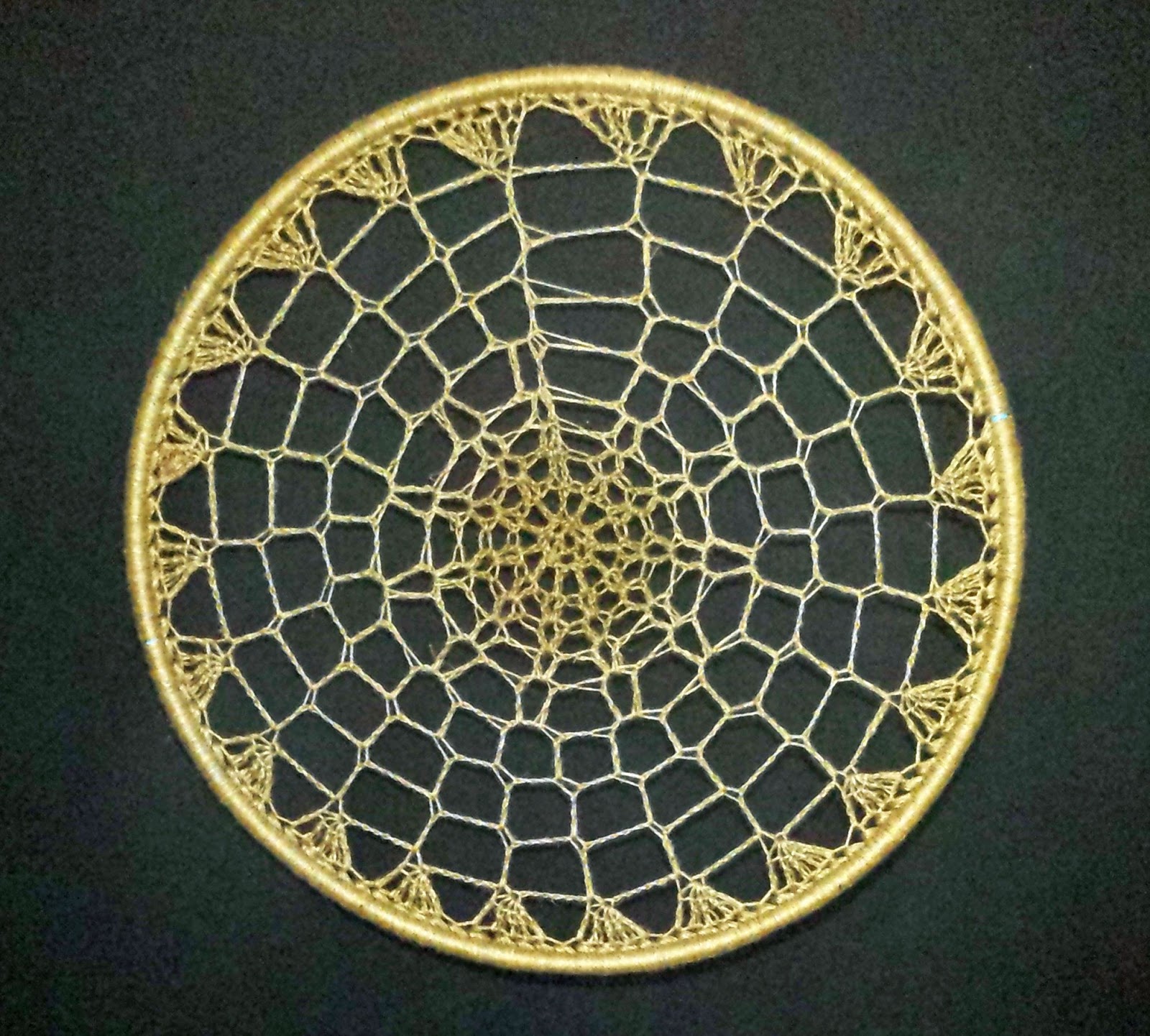 My Favorite Patterns Jute  Hula Hoop Mandala free crochet pattern