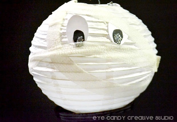 mummy lantern for halloween, party decor DIY, halloween crafting