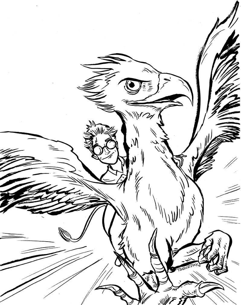 Harry Potter Hippogriff Coloring Pages